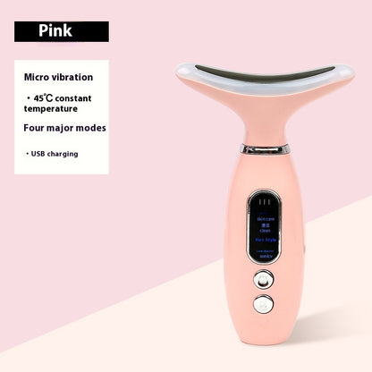 Rechargeable Neck Beauty Device – Lifting, Firming, Wrinkle Reduction & Face Slimming with Vibration Massage – Available in White, Purple, Pink, Rose Gold, and Silver