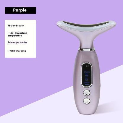Rechargeable Neck Beauty Device – Lifting, Firming, Wrinkle Reduction & Face Slimming with Vibration Massage – Available in White, Purple, Pink, Rose Gold, and Silver