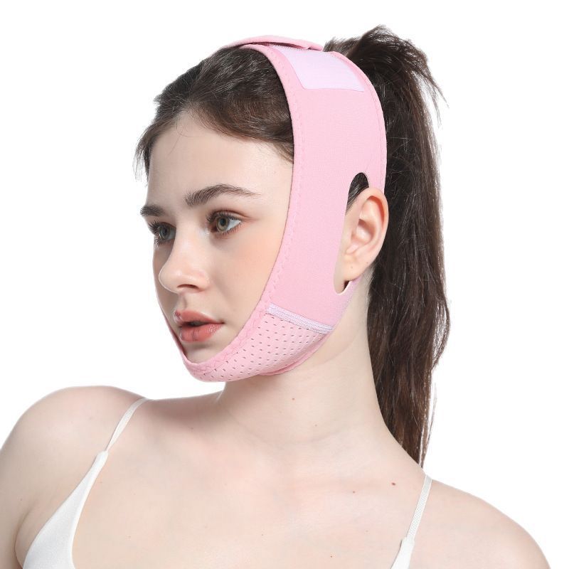 Reusable V-Line Mask – Double Chin Reducer & Face Lifting Strap for Slimming V-Shaped Jawline – Chin Up Face Mask