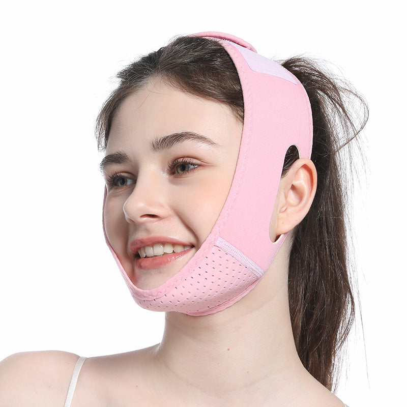 Reusable V-Line Mask – Double Chin Reducer & Face Lifting Strap for Slimming V-Shaped Jawline – Chin Up Face Mask